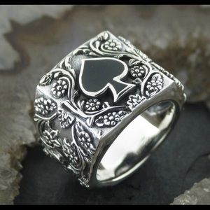 Men’s size 9 spades ring new